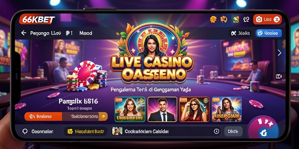 Gameplay Live Casino yang mendebarkan di 66KBET