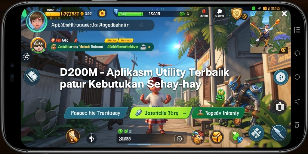 Screenshot utama D200M menampilkan antarmuka aplikasi Utility yang modern dan intuitif.