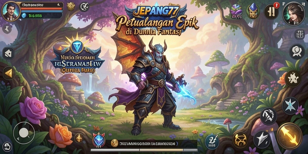 Tampilan gameplay JEPANG77 yang menampilkan pertarungan yang mendebarkan.