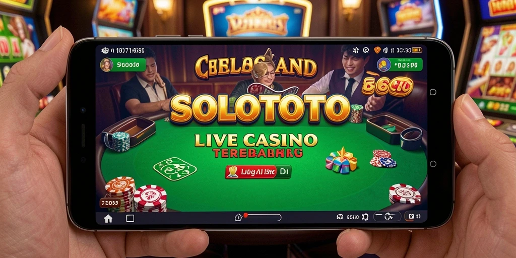 Gameplay seru di SOLOTOTO dengan dealer langsung di Live Casino.