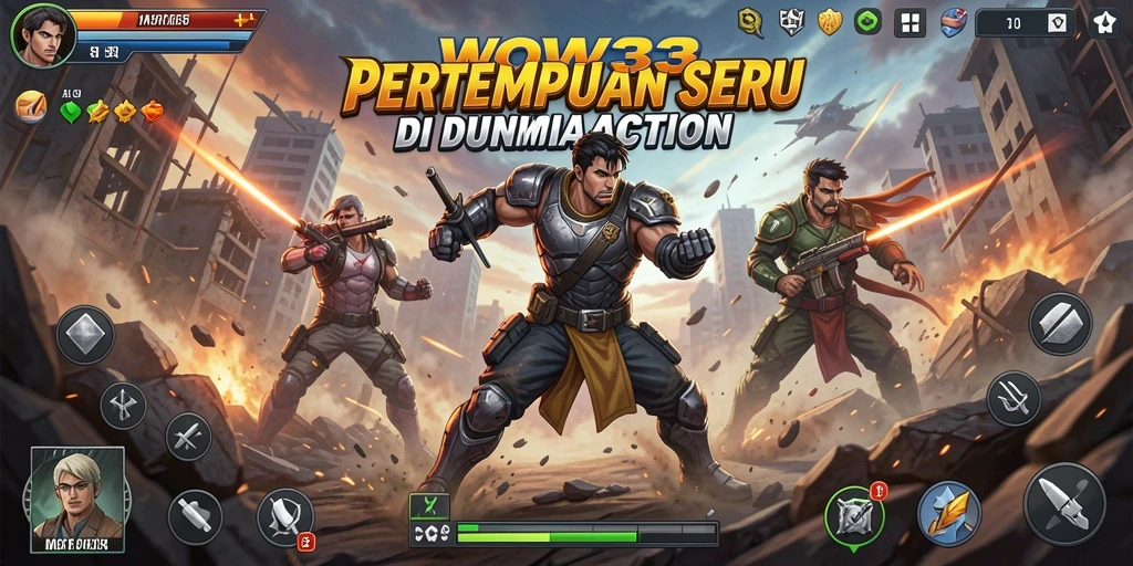 Gameplay WOW33 yang penuh aksi dan seru di battlefield.